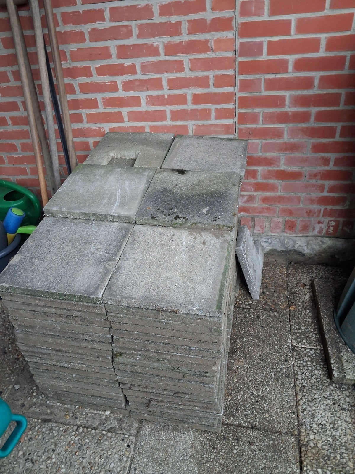 Tegels tuin, gratis, Ophalen, Gebruikt
