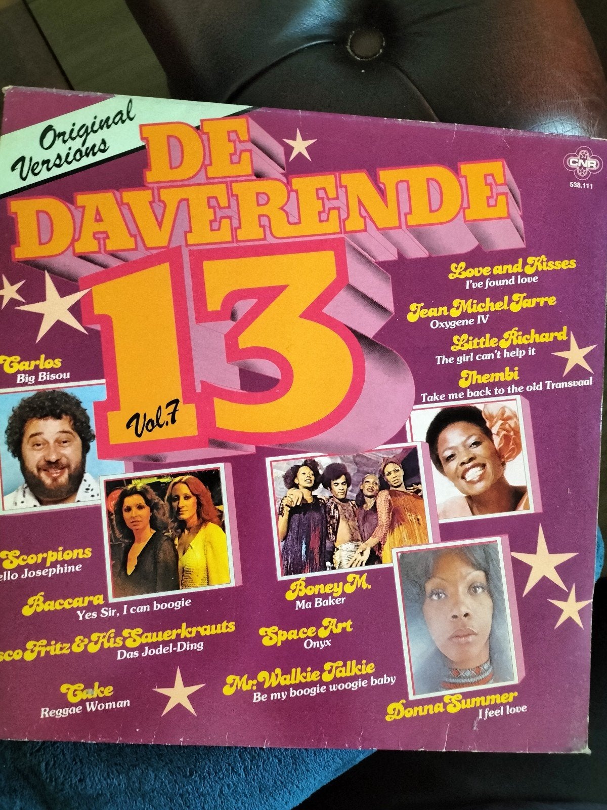LP de Daverende 13 met diverse artiesten, Verzenden