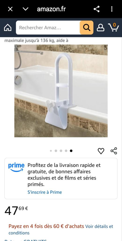 Aide à l'entrée de baignoire, Maison & Meubles, Salle de bain | Salle de bain complète, Enlèvement ou Envoi