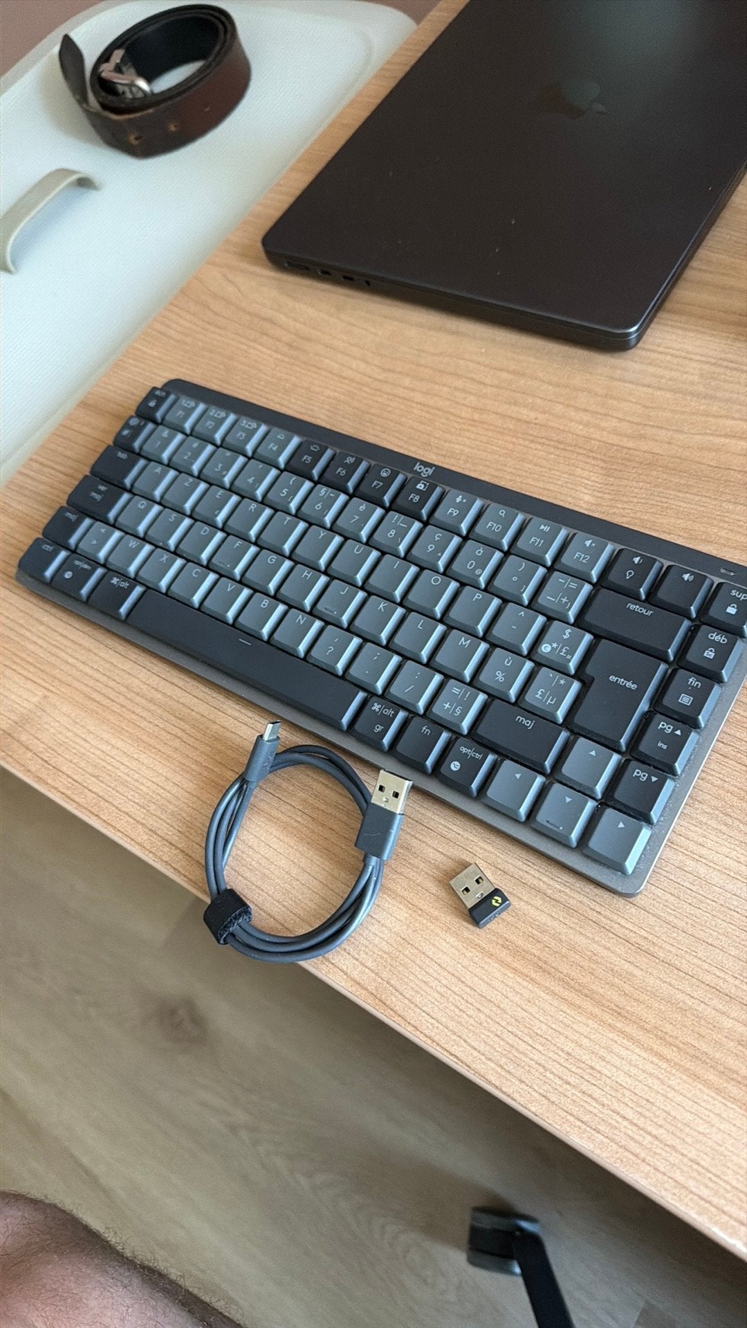 Logitech MX Mechanical Mini — AZERTY, Tactile, grafiet, Computers en Software, Toetsenborden, Ophalen, Multimediatoetsen, Azerty