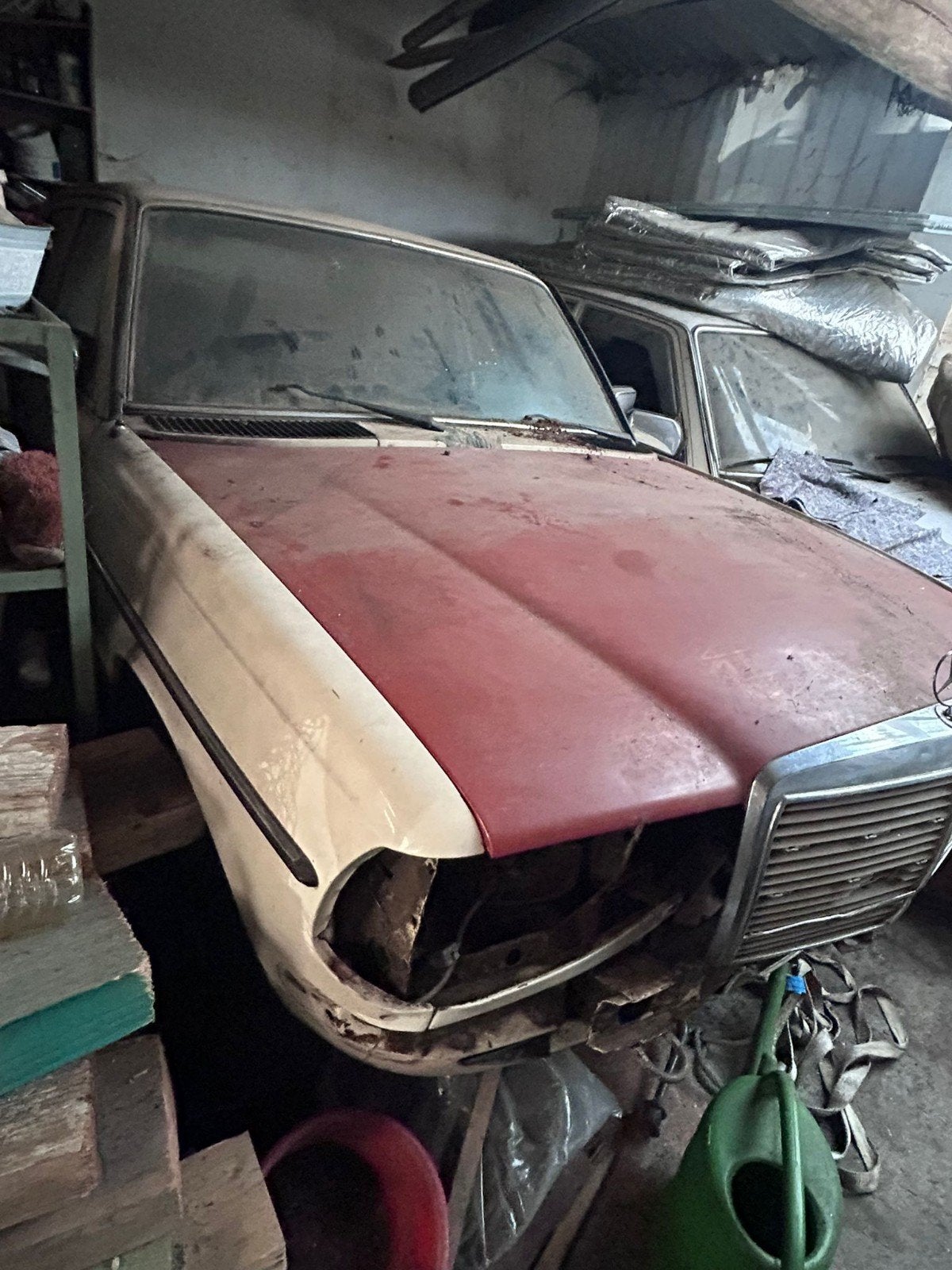 Mercedes w123 200d ., Ophalen, Voor