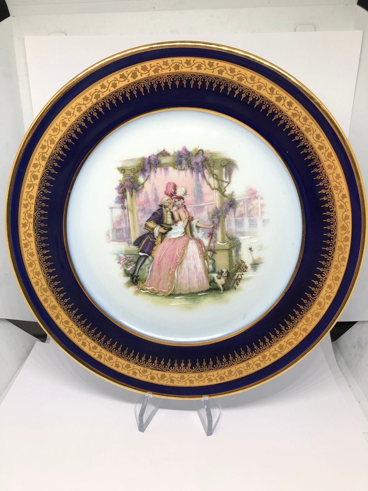 Assiette décorative en porcelaine Limoges France, Enlèvement ou Envoi