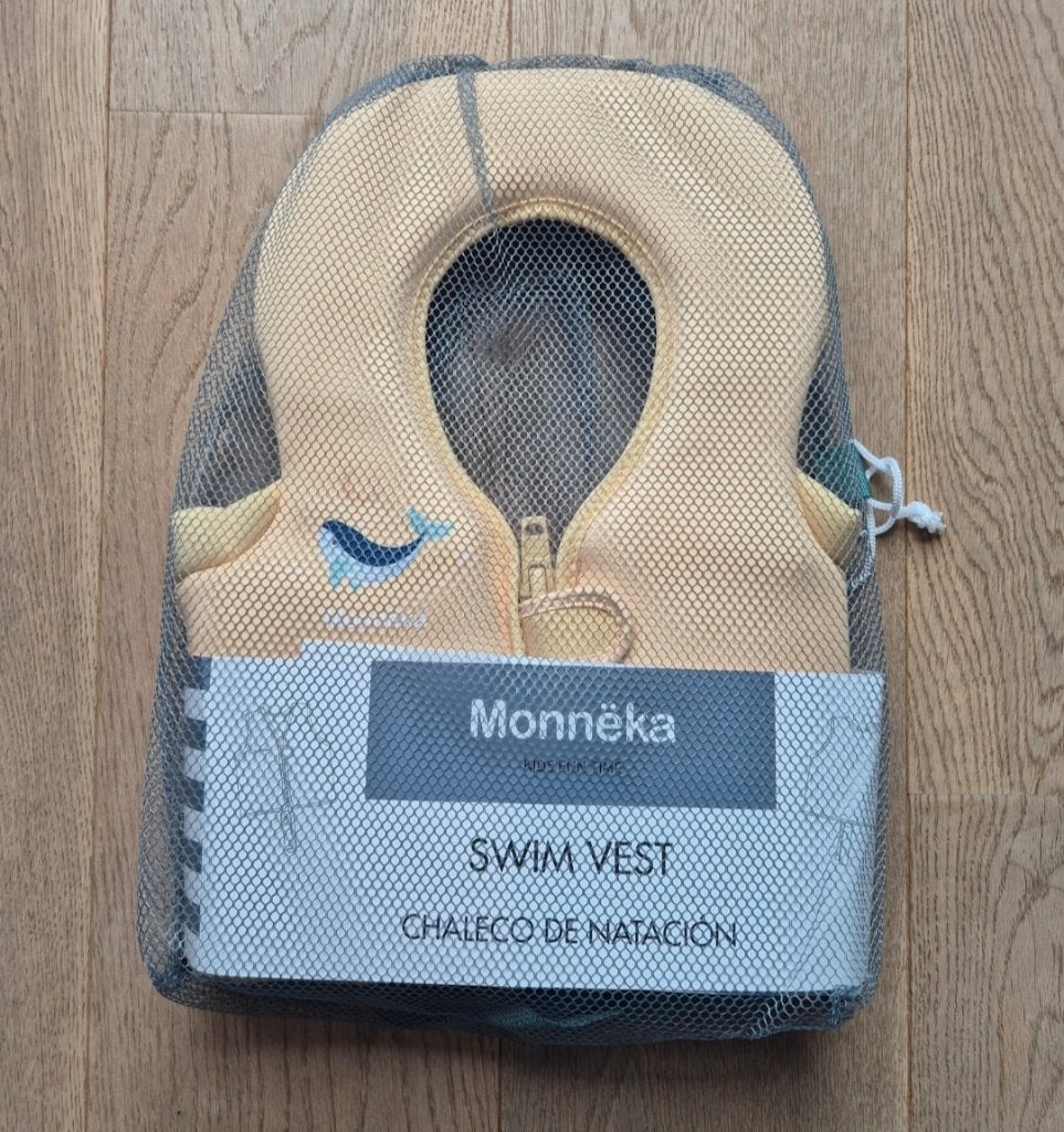 Zwemvest 1-2 jaar Geel Walvis Groen 11-15 kg (86/92), Envoi, Neuf