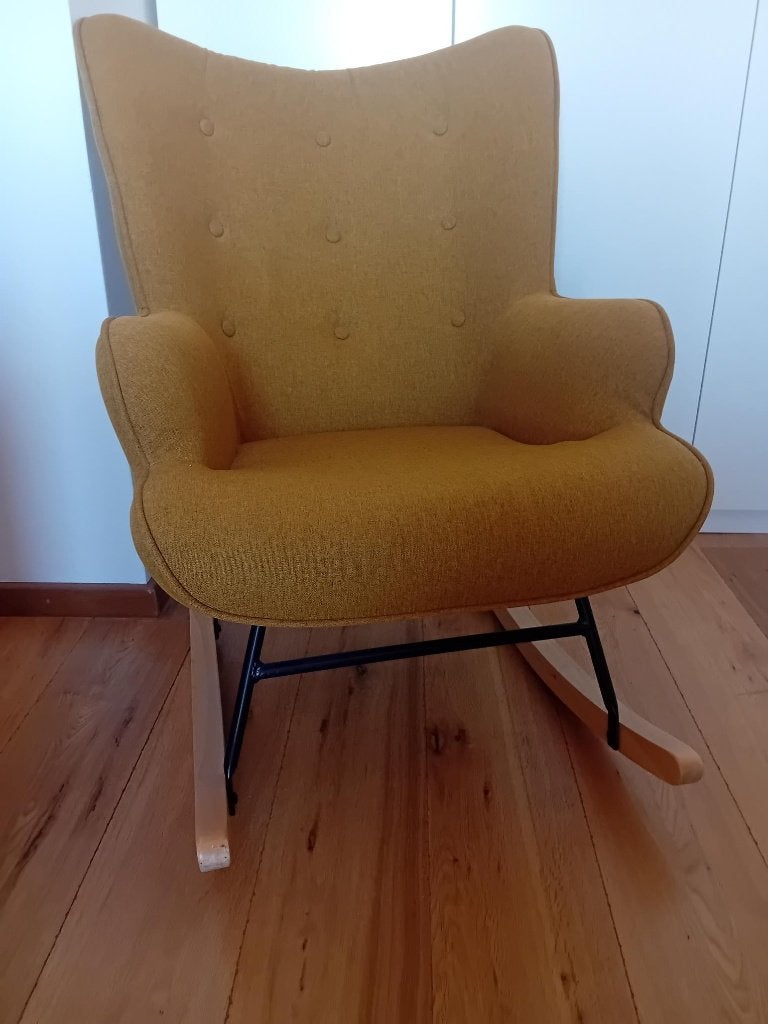 Fauteuil à bascule - Rocking chair, Ophalen, 75 tot 100 cm, Zo goed als nieuw, Scandinave