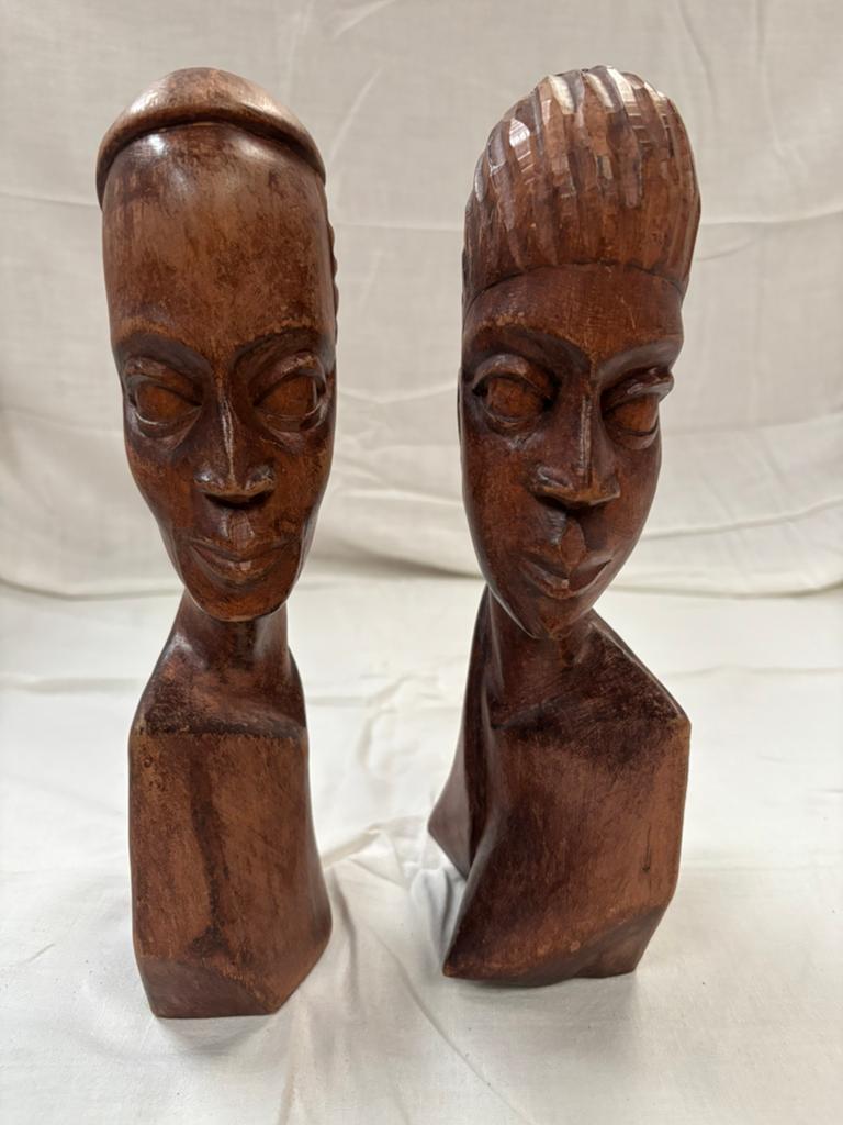 3x houten beelden Afrikaanse, Ophalen of Verzenden
