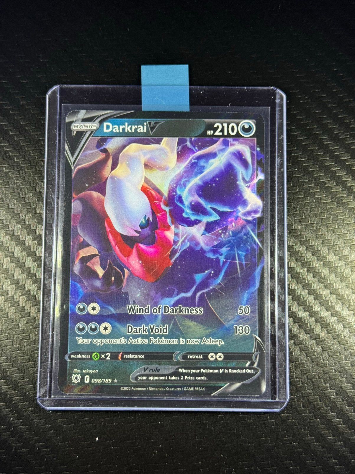 Darkrai V | Holo | Rare | Astral Radiance | 2022 | #098/189, Verzenden, Zo goed als nieuw, Losse kaart