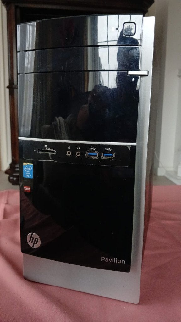 Desktop HP met I7 processor en windows11op SSD, Computers en Software, Ophalen, Met videokaart, SSD