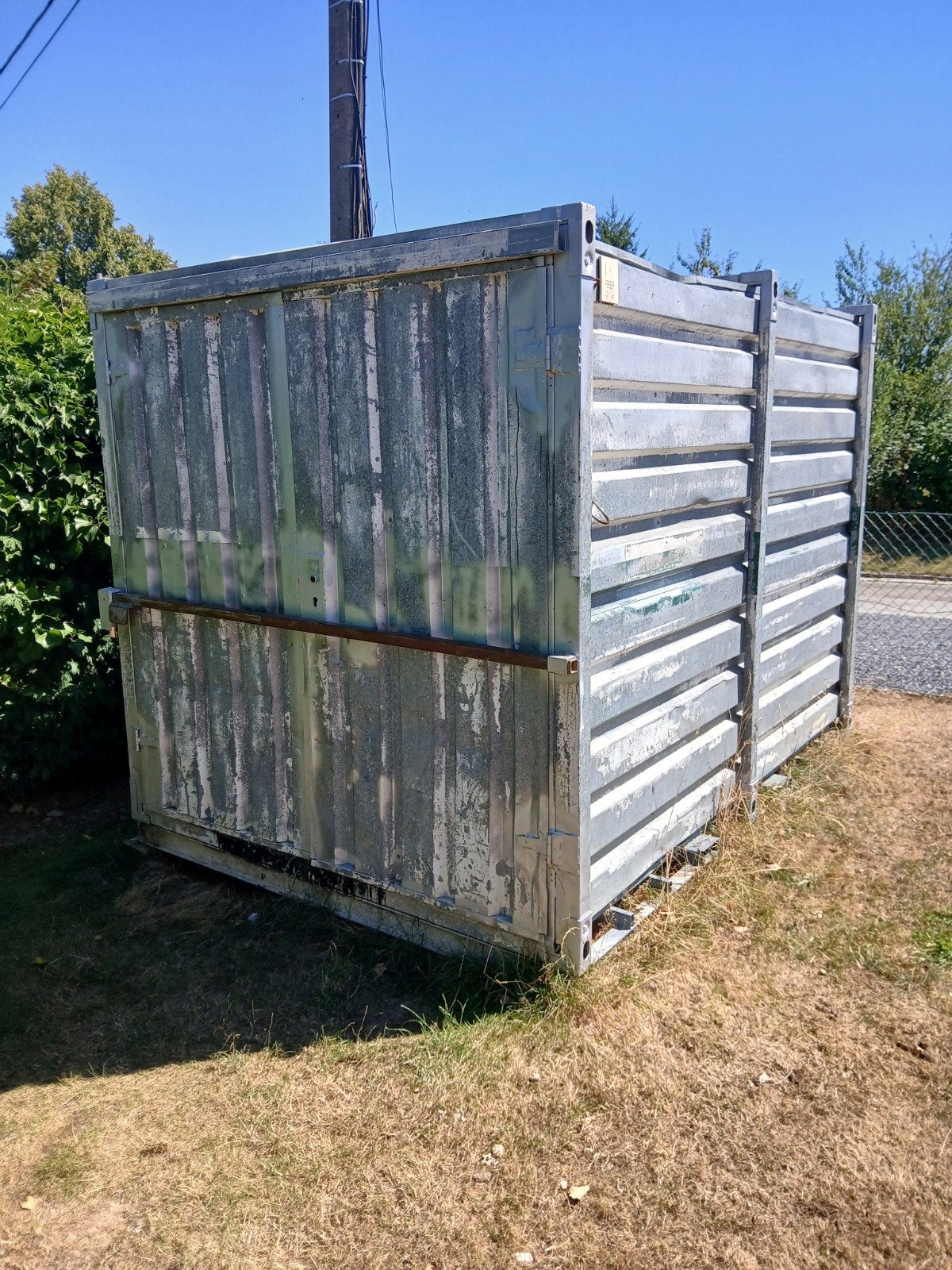 container de chantier, Enlèvement
