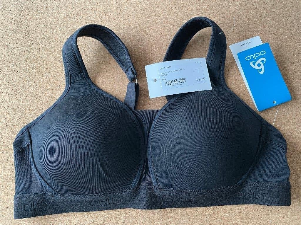 Sport BH - NIEUW - merk Odlo - 85A, Odlo, Envoi, Noir, Soutien-gorge