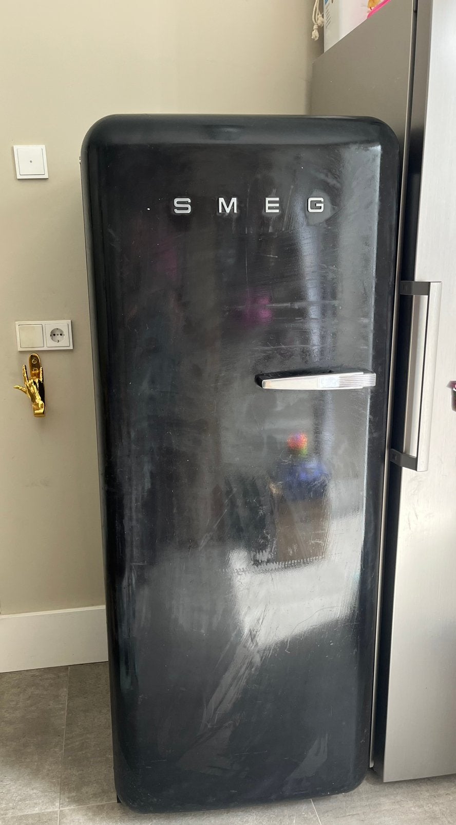 SMEG Retro koelkast met vriesvak, Ophalen, Zo goed als nieuw, Met vriesvak