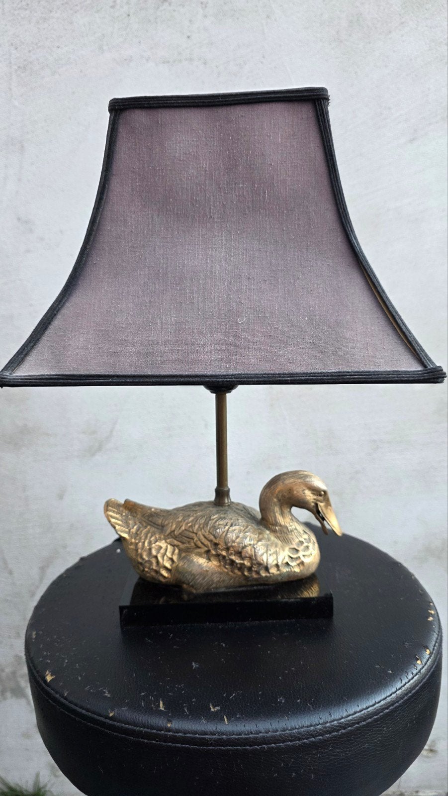 Duck bedlamp - Brons marmer - 2 stuks, Ophalen, Nachtlamp, Vintage