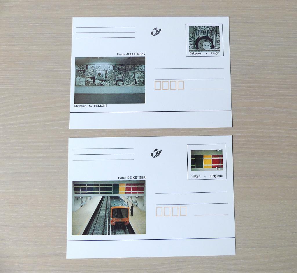 1998 - BK66/BK67 : 2 briefkaarten Alechinsky en De Keyser, Postzegels en Munten, Postzegels | Europa | België, Ophalen of Verzenden