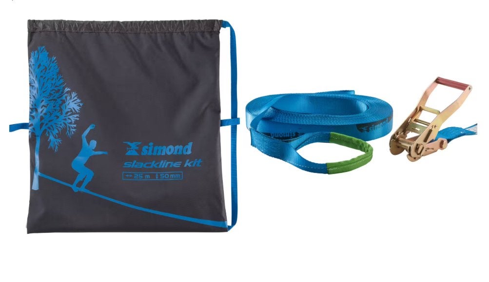 Slackline 25m, Sport en Fitness, Klimsport, Ophalen, Zo goed als nieuw