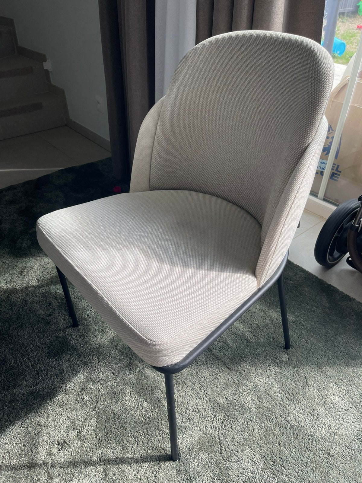 5 stoelen te koop (zeer kwalitatief en zwaar), Huis en Inrichting, Ophalen, Gebruikt, Metaal