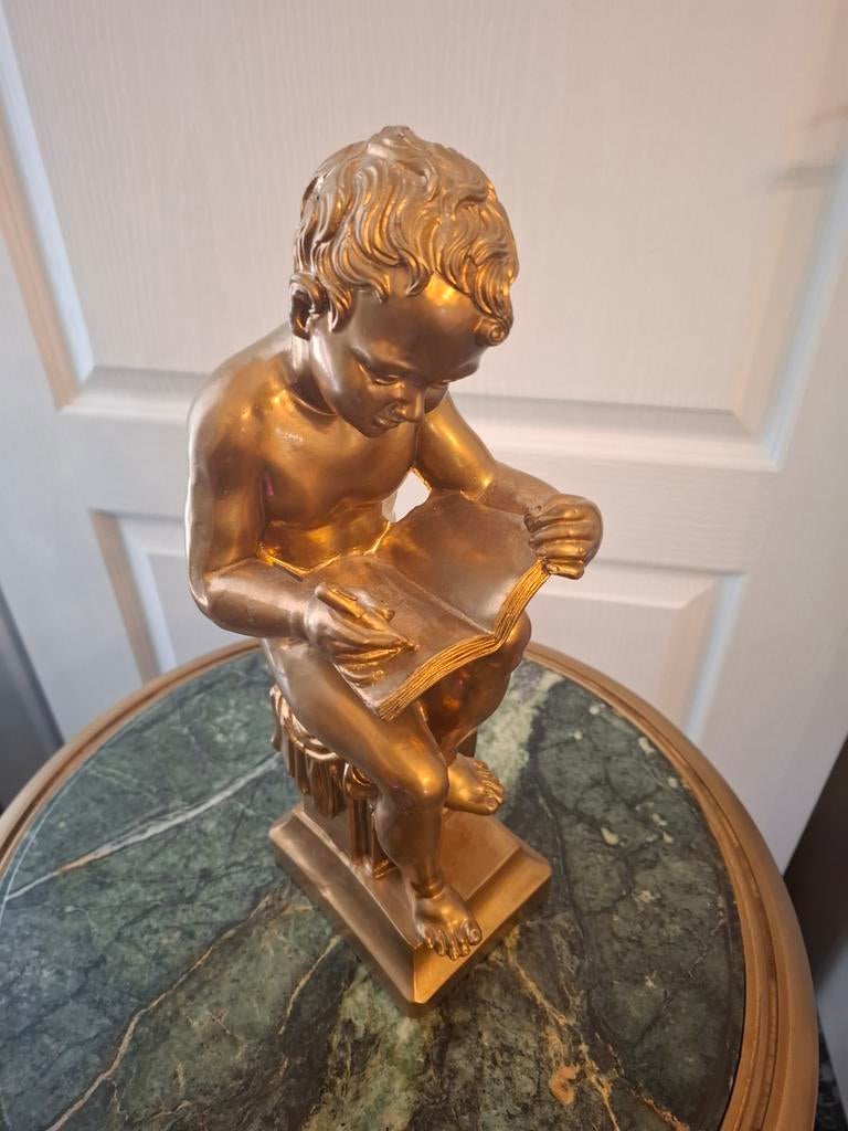 Beeld de schrijver, Huis en Inrichting, Woonaccessoires | Boeddhabeelden, Ophalen