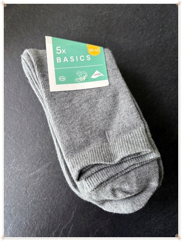 C&A – LOT DE 5 PAIRES DE CHAUSSETTES NEUVES – P. : 39-42, Jongen of Meisje, C&a, Nieuw, Ophalen of Verzenden