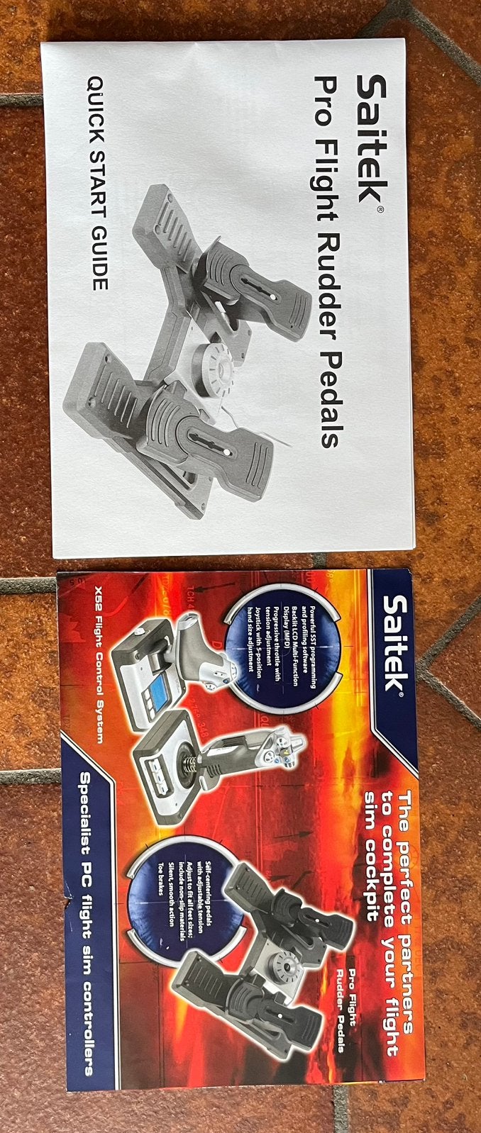 Pro Flight Rudder Pedals Saitek, Computers en Software, Ophalen of Verzenden, Zo goed als nieuw