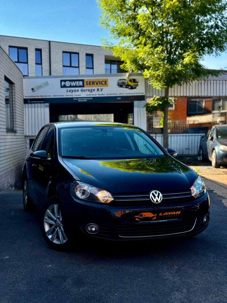Volkswagen Golf 6 - 1.2 TSI Turbo, Voorwielaandrijving, 4 cilinders, Leder en Stof, Zwart