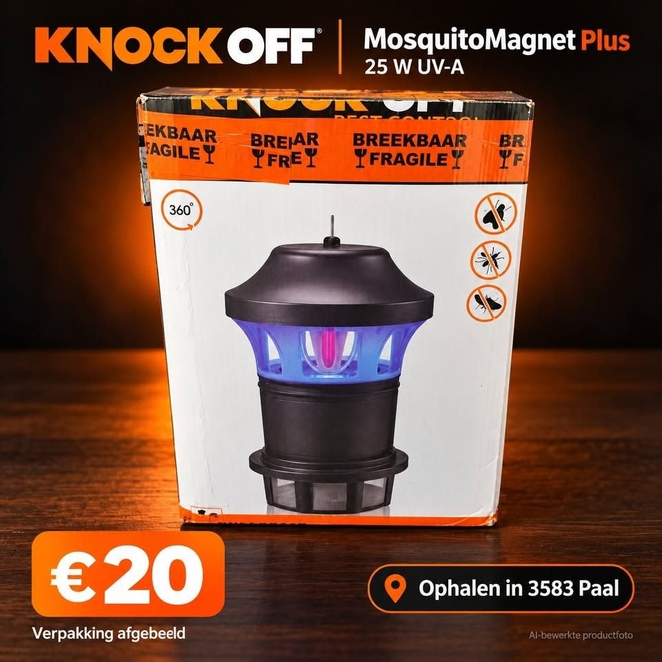 Knock Off Mosquito Magnet Plus – 25W muggenlamp, Ophalen, Zo goed als nieuw, Kunststof, Overige merken