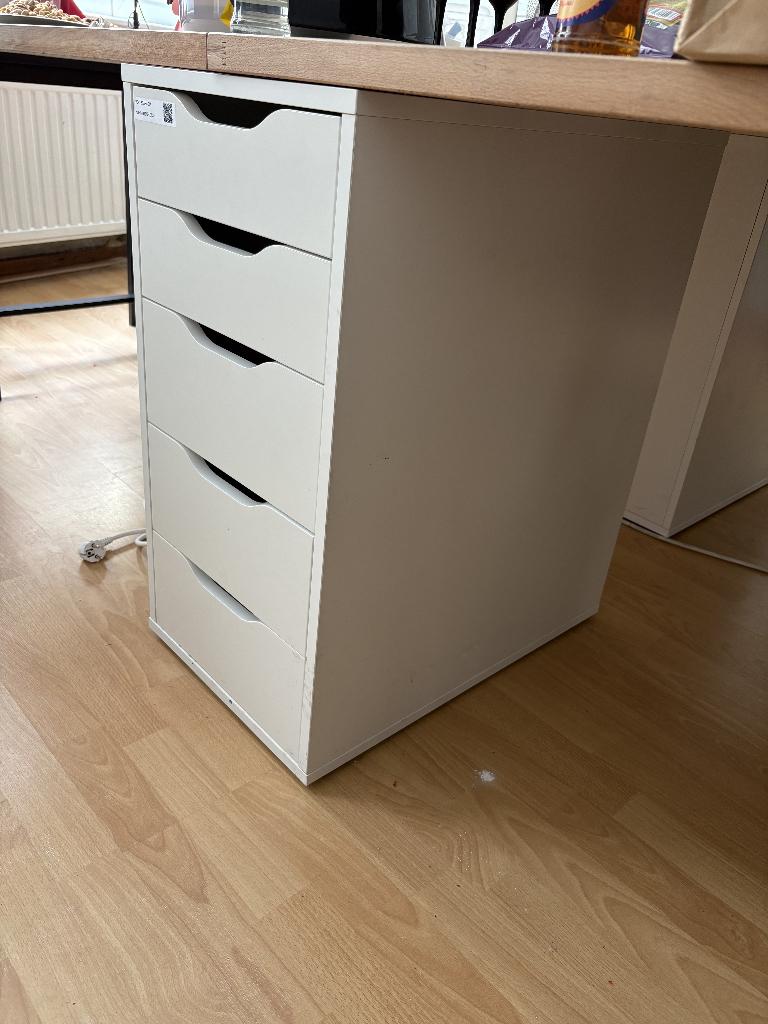 Bloc Tiroir 2Pc prix unitaire 40 euros, Neuf, 36 cm, Blanc, Secrétaire