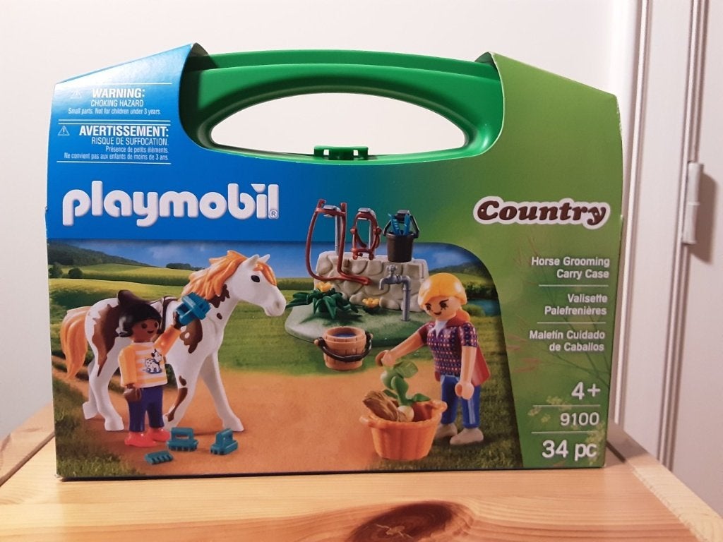 Étui pour chevaux Playmobil - comme neuf, Enfants & Bébés, Enlèvement ou Envoi, Comme neuf, Kit complet, Autres types