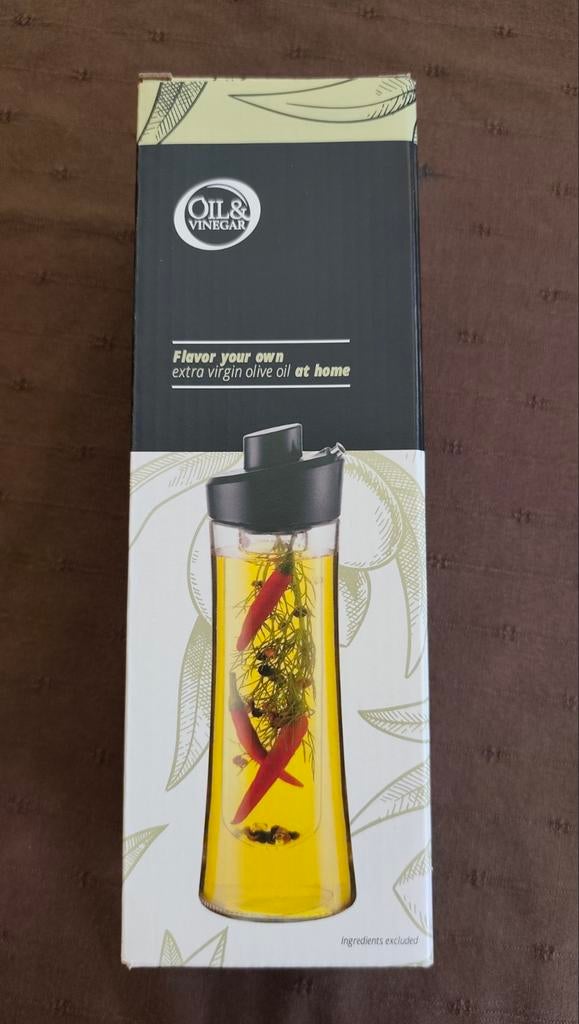 Pot à huile alimentaire avec infuseur Neuf - Oil & Vinegar