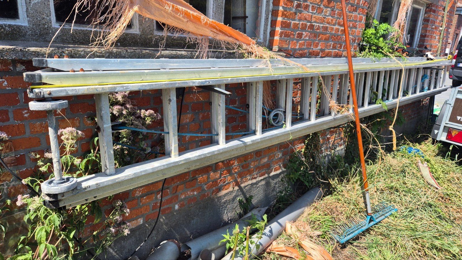 zware ladder 12meter, Doe-het-zelf en Bouw, Ladders en Trappen, Ophalen, Ladder
