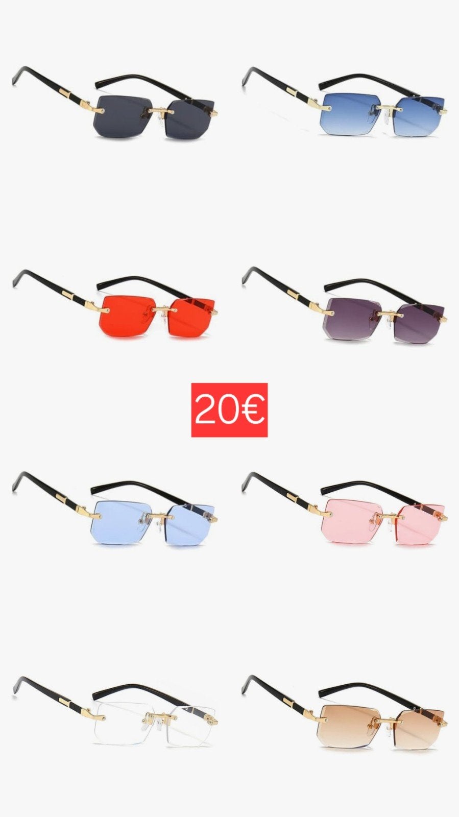 Je vend des lunettes de soleil bon prix (neuf), Enlèvement