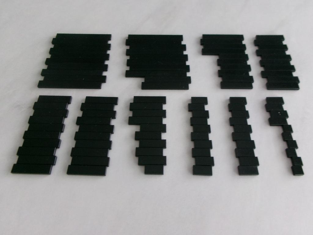 Tuiles Lego noires 1x, Enlèvement ou Envoi, Lego, Utilisé, Briques en vrac