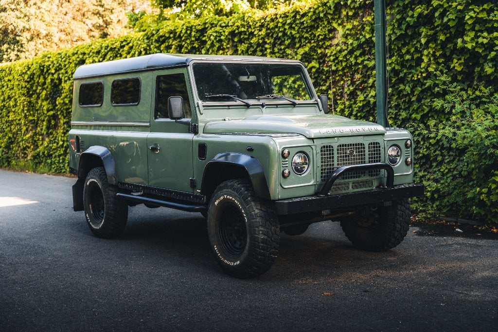 Land Rover Defender 110 TD4 2,4, Auto's, Zwart, Leder en Stof, Vierwielaandrijving, 4x4