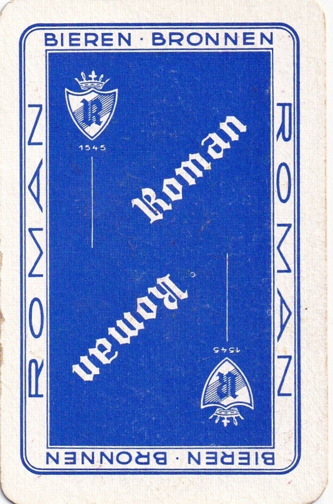 B 132 / S K ROMAN BIEREN BRONNEN BLAUW, Collections, Enlèvement ou Envoi, Neuf, Carte(s) à jouer