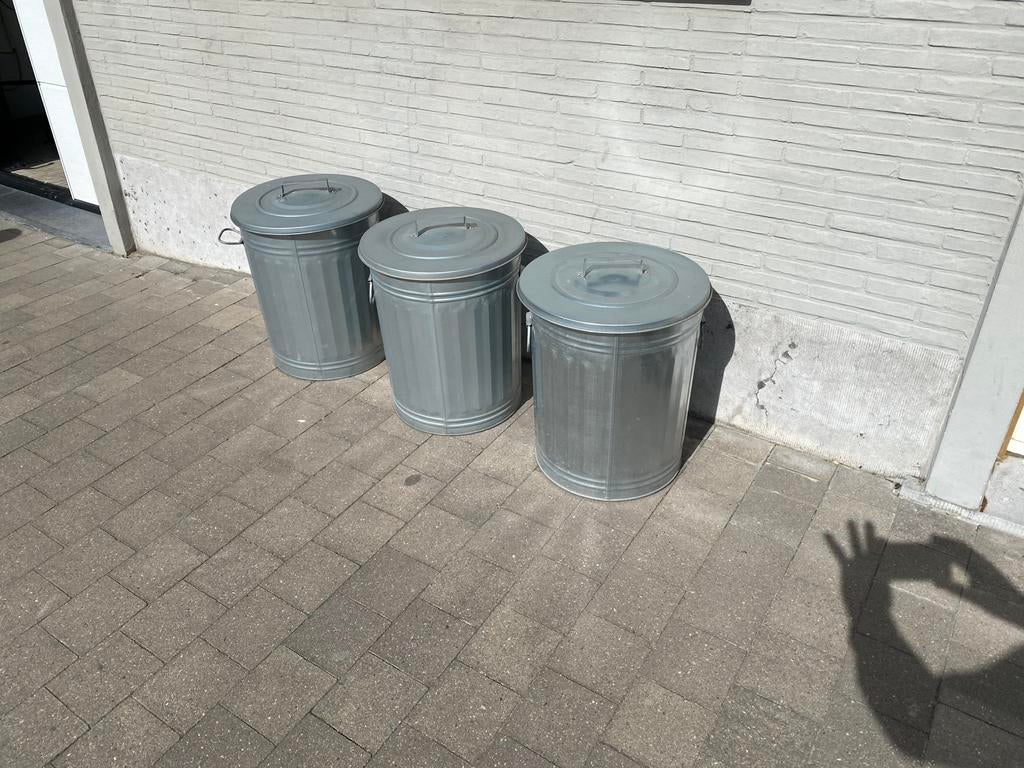 Aluminium vuilnisbakken, Maison & Meubles, Accessoires pour la Maison | Poubelles, Enlèvement ou Envoi, Comme neuf