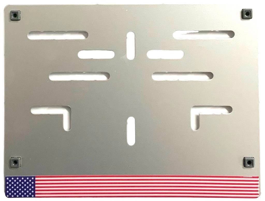 Support-plaque moto en alu avec drapeau américain, Neuf, Enlèvement ou Envoi, ., .