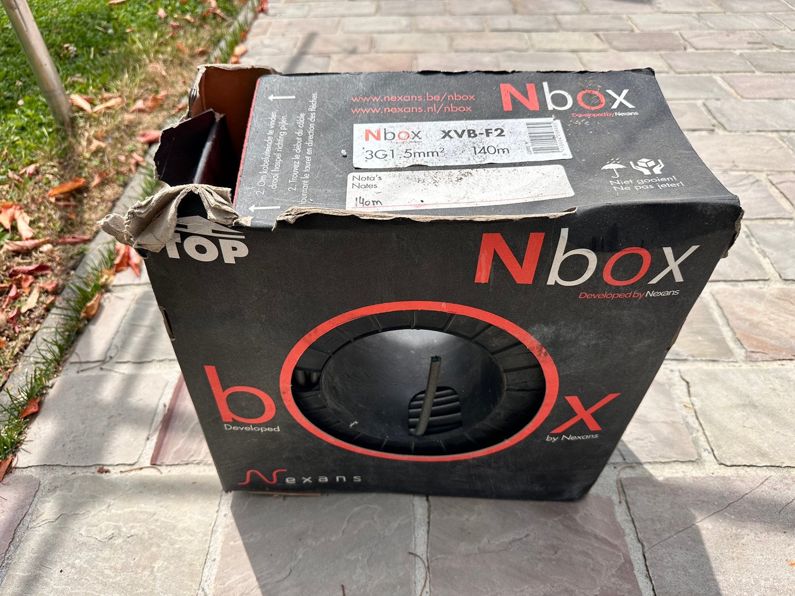 Câble XVB 3G1,5 140m NEUF, Enlèvement ou Envoi, Neuf
