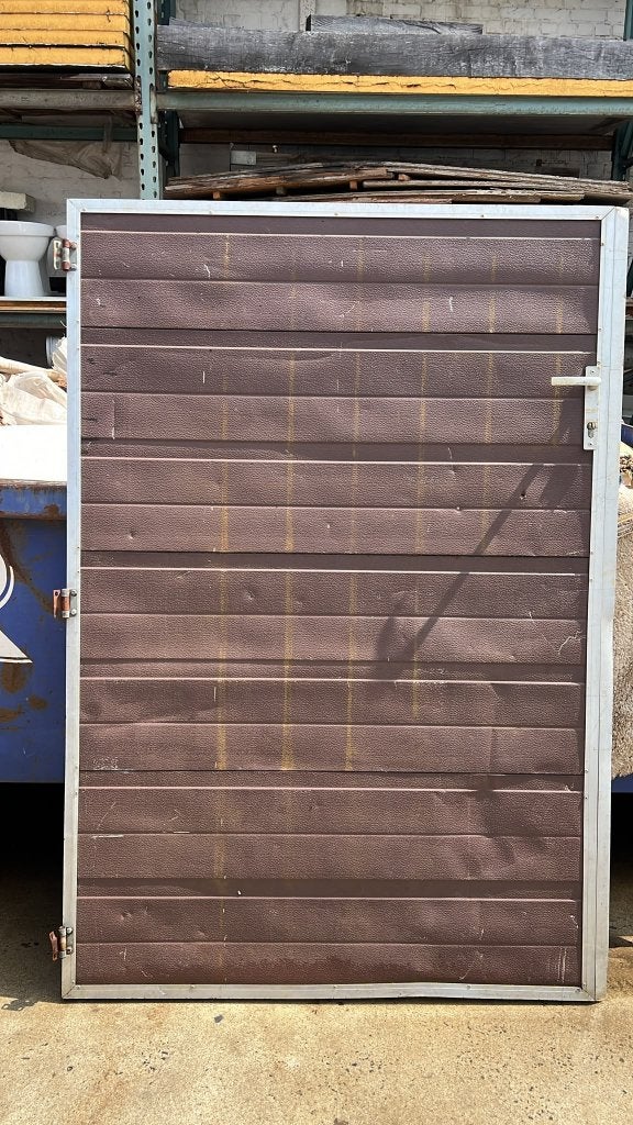 Porte métallique isolée 120 x 180 cm — cadre en aluminium, Bricolage & Construction, Moins de 200 cm, Métal, A, Enlèvement