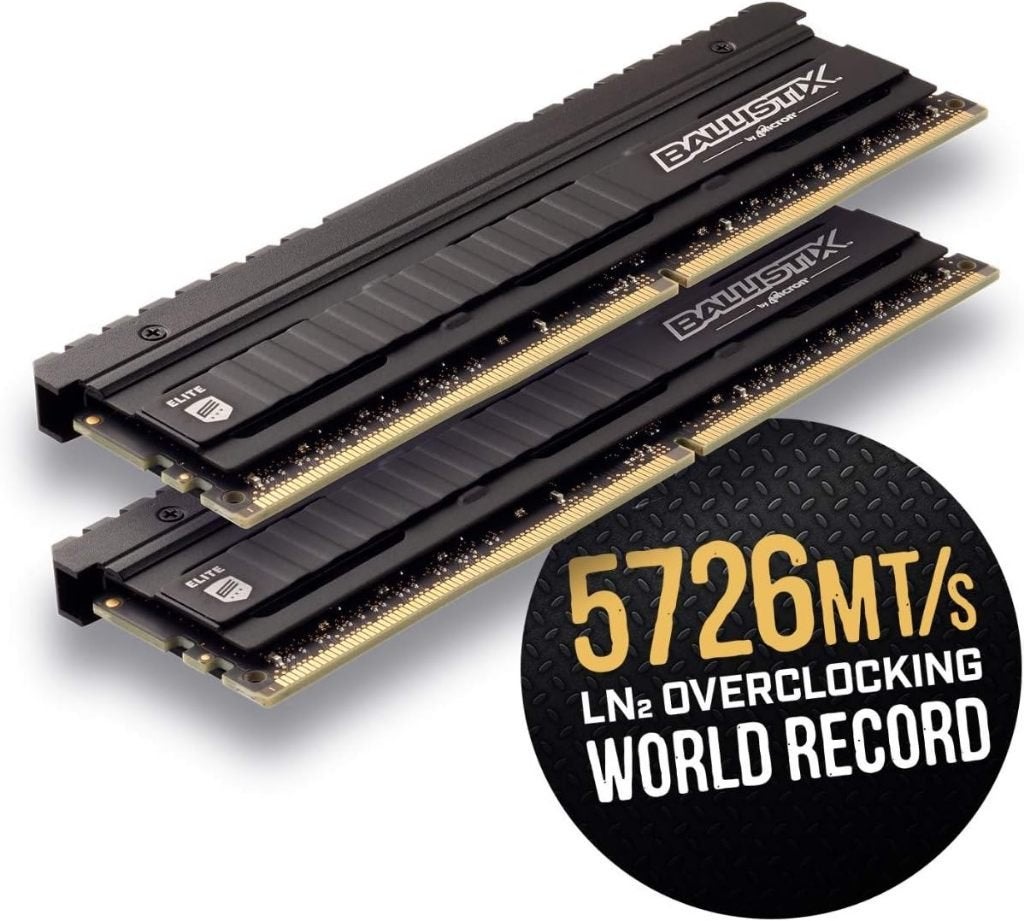 Gaming Crucial Ballistix Elite 3600 MHz, DDR4, DRAM, 2 x 8Go, Ophalen, DDR4, Nieuw, Desktop
