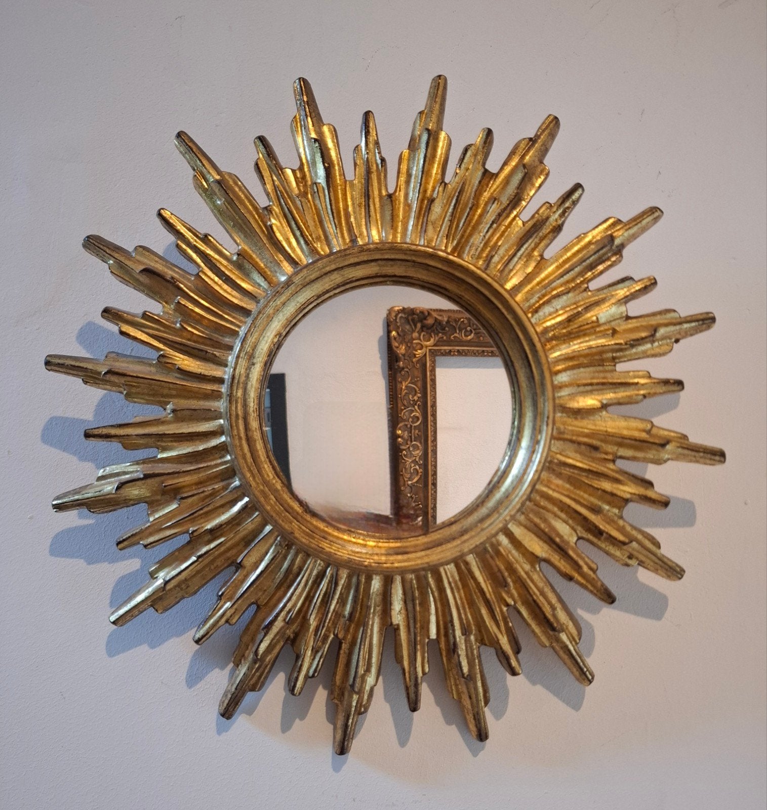 Zonnespiegel Miroir soleil 25cm Rareté Deknudt 1970., Enlèvement ou Envoi
