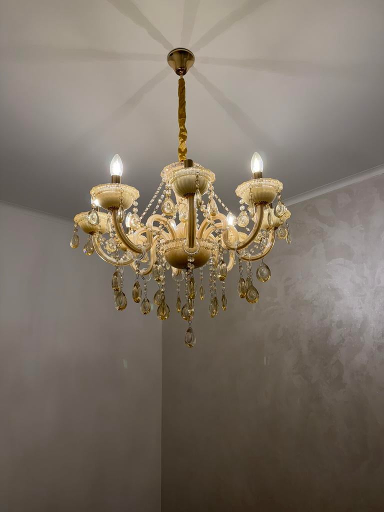 Luster, Huis en Inrichting, Lampen | Kroonluchters, Ophalen, Zo goed als nieuw