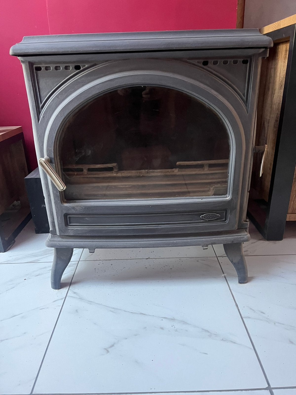 Houtkachel GODIN 11KW, Huis en Inrichting, Ophalen, Zo goed als nieuw, Houtkachel
