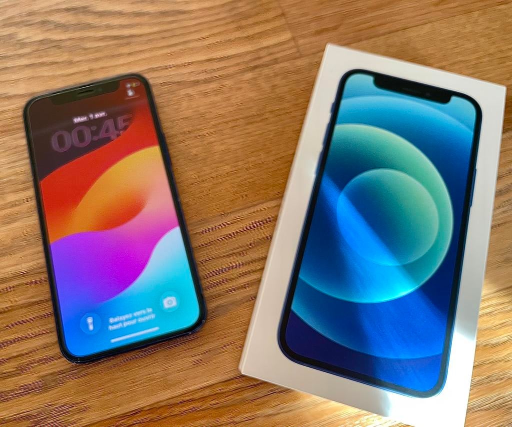 Iphone 12 mini bleu, Enlèvement ou Envoi, IPhone 12 Mini, Utilisé, 64 GB