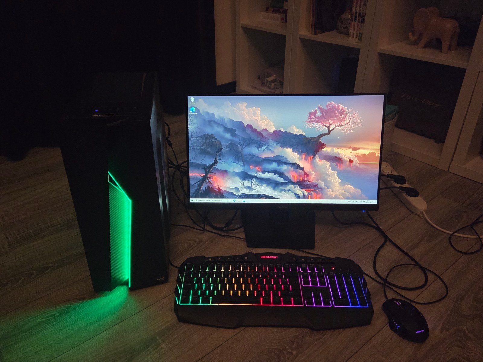 PC-gaming/scherm/toetsenbord en muis — Ryzen 5/GTX 1050 Ti/, Gaming