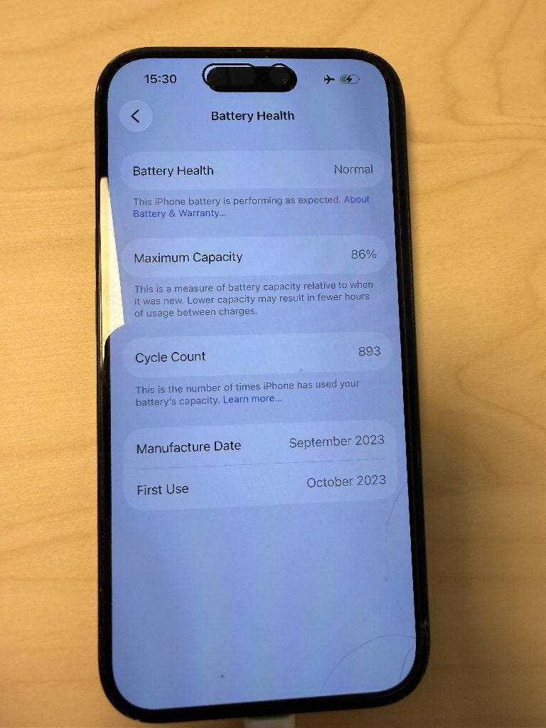 Iphone 15 black 128gb (86% battery capacity), IPhone 15, 86 %, Zwart, Ophalen of Verzenden
