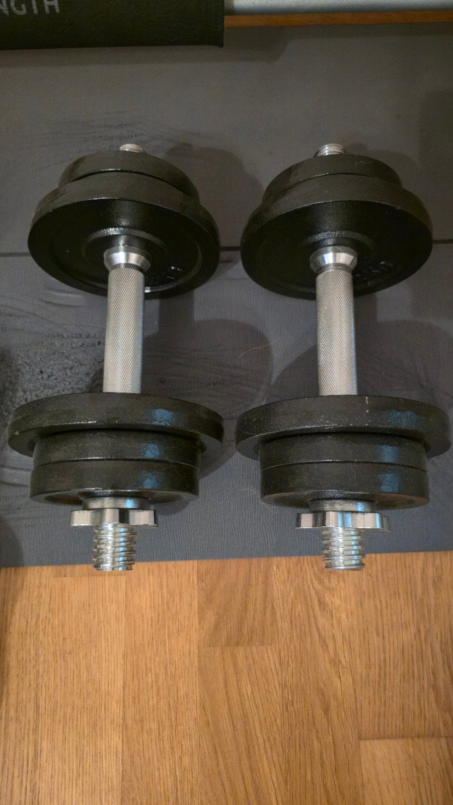 Halterset, Sport en Fitness, Fitnessmaterialen, Ophalen, Zo goed als nieuw, Armen, Halterset