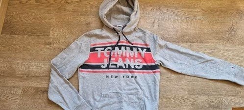 grijze trui met kap van Tommy Hilfiger maat XS - Smal, Kleding | Heren, Truien en Vesten, Ophalen of Verzenden, Tommy hilfiger