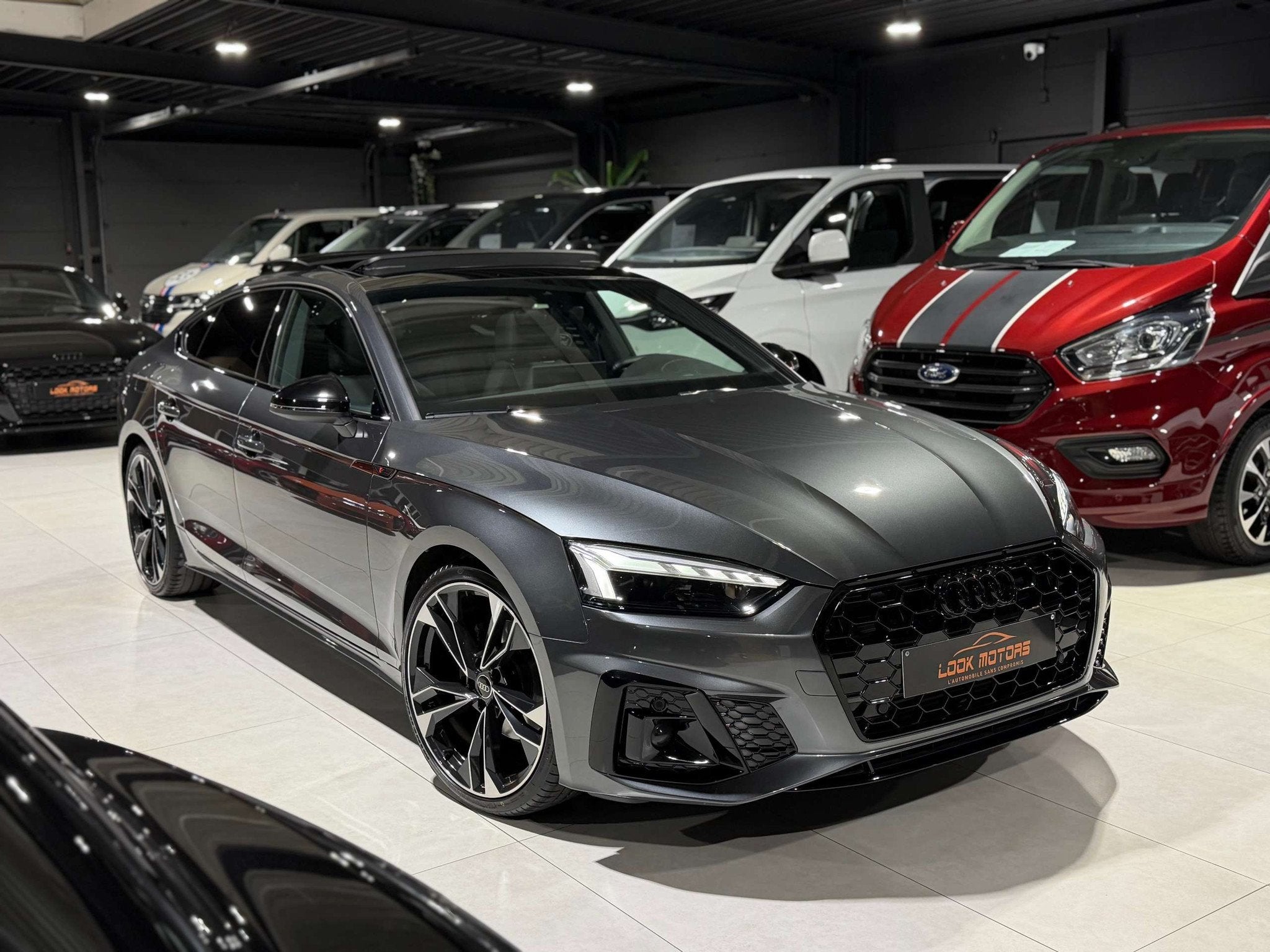 Audi A5 SPORTBACK 2.0 TFSI S line S tronic 150cv Pack SHADOW, Cuir, Argent ou Gris, Achat, 110 kW