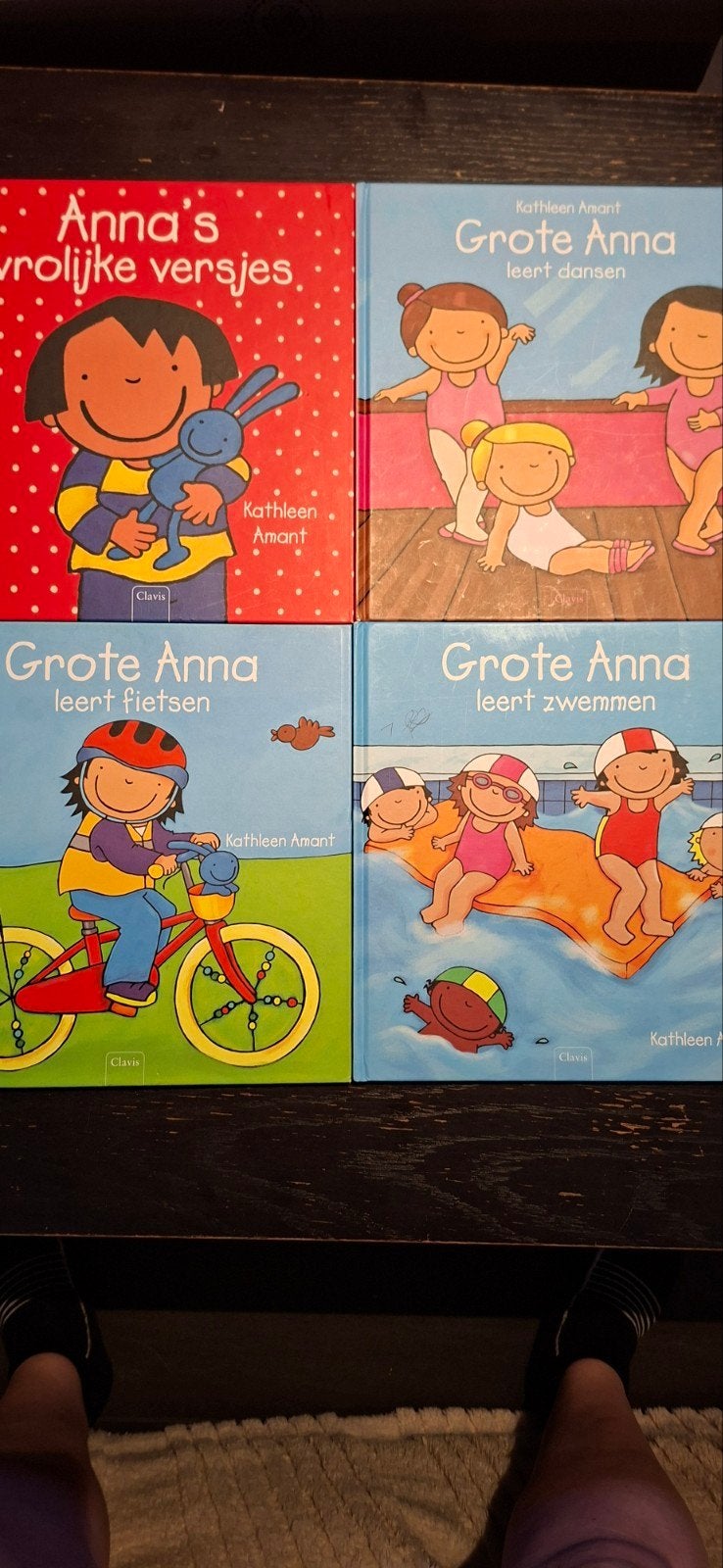4 Hardcover boeken uit de reeks Grote Anna, Ophalen, Jongen of Meisje, Voorleesboek, Kathleen Amant