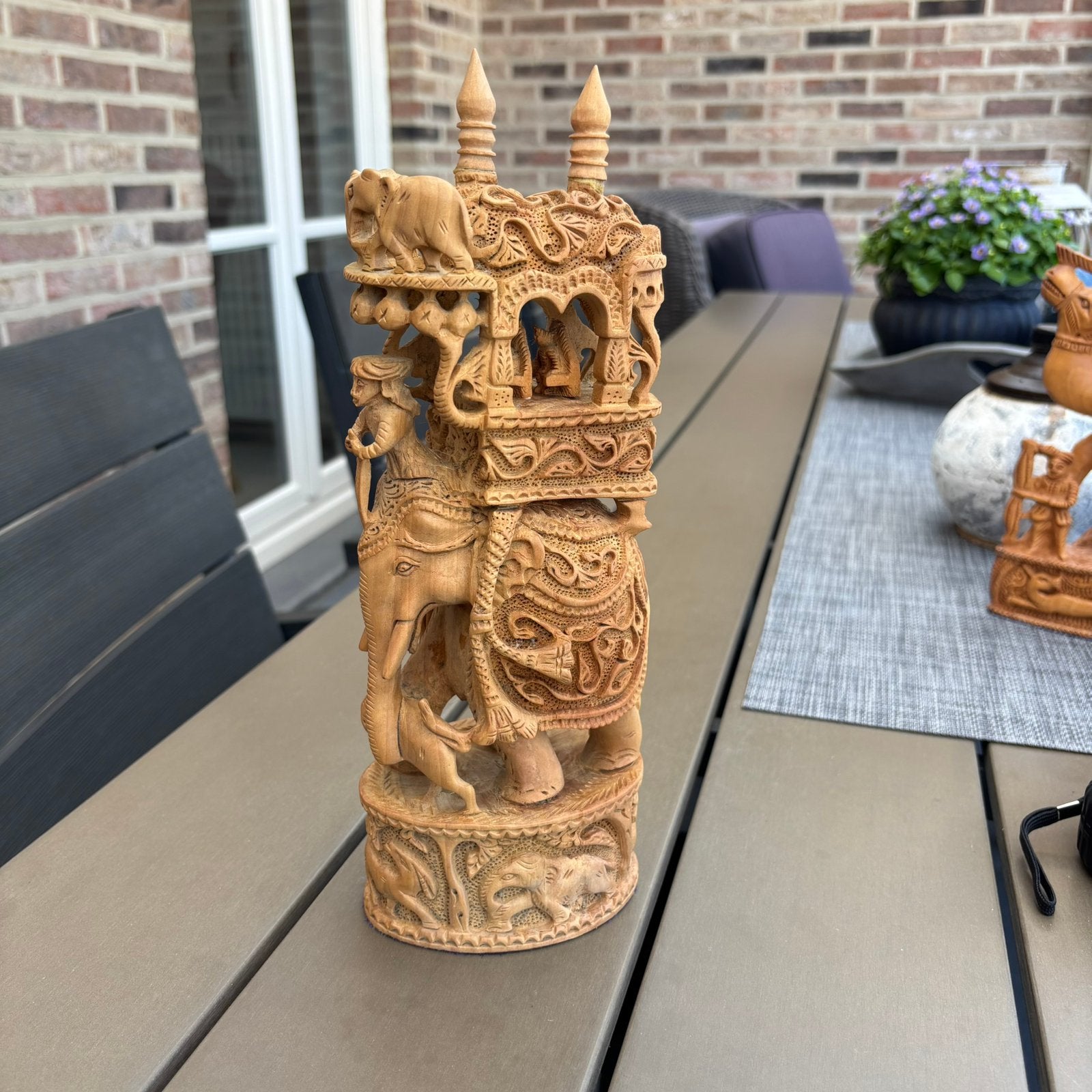 Houten Ambabadi beeld, Antiek en Kunst, Ophalen of Verzenden