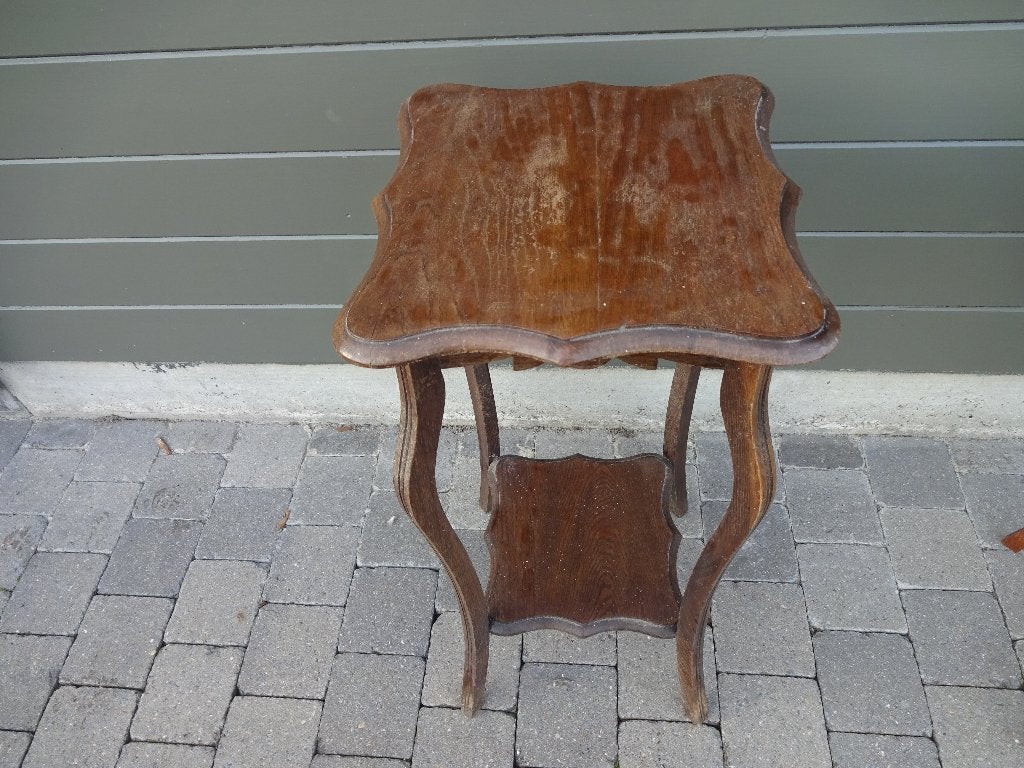 Zeer goede en degelijke piedestal of bijzet tafeltje handgem, Antiek en Kunst, Ophalen