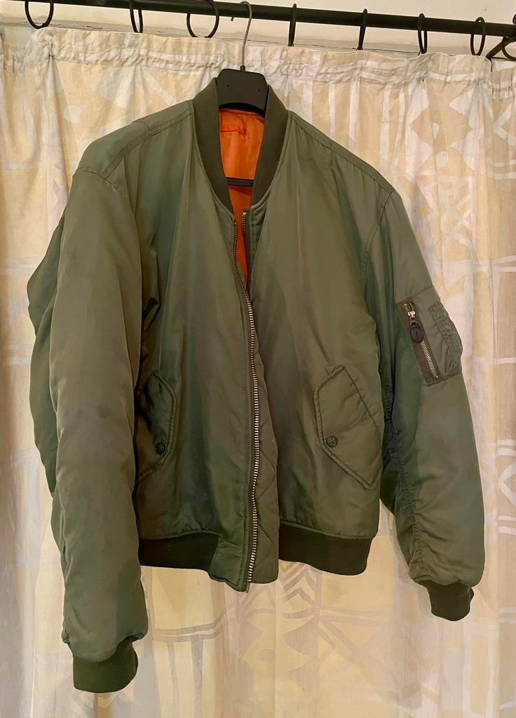 Bomber flyers jacket, Enlèvement, Porté, Taille 52/54 (L), Vert