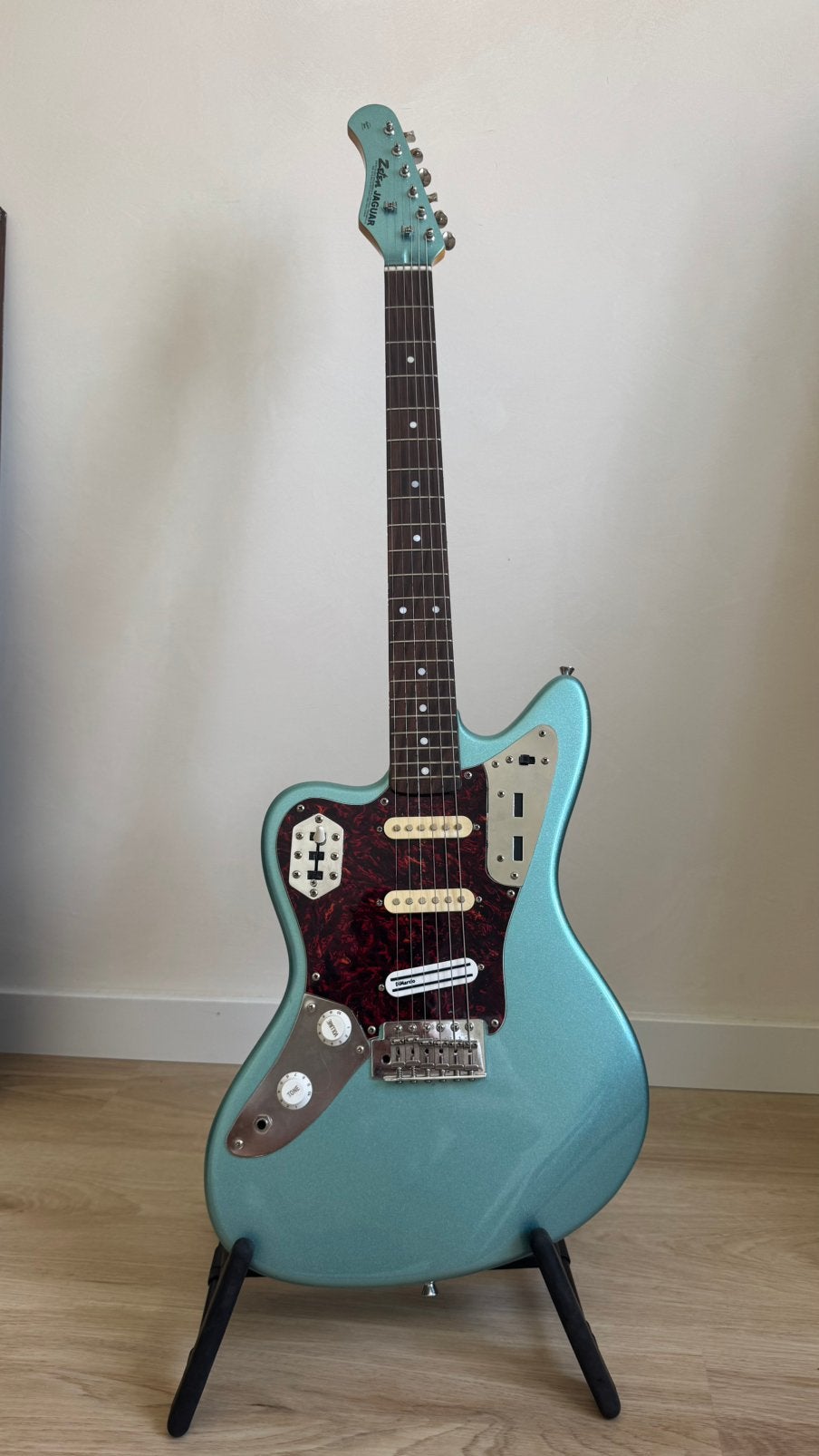 Linkshandige gitaar Zeten Jaguar, Ophalen, Zo goed als nieuw, Solid body, Overige merken